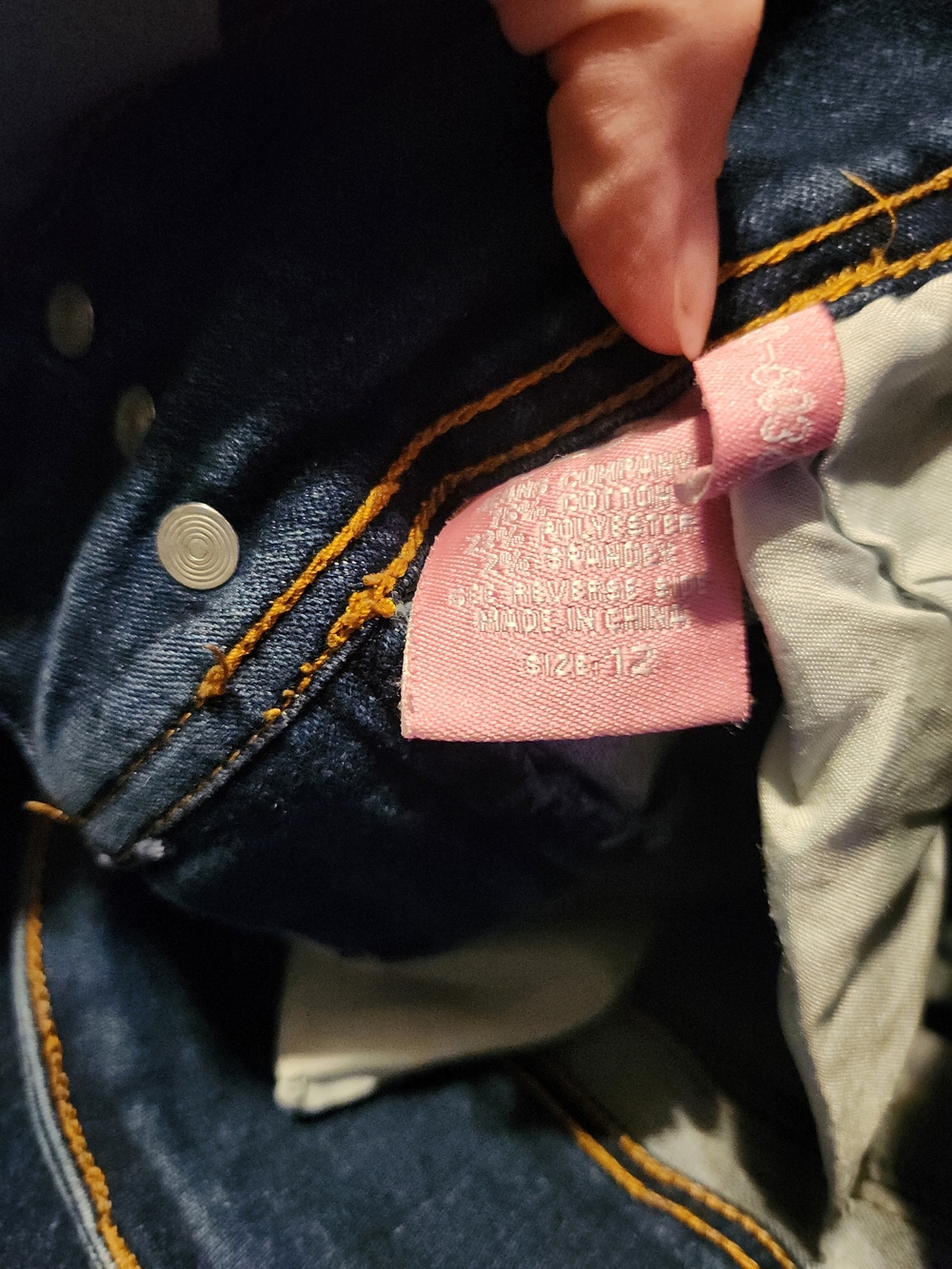 Kids Dark Blue Stretch Bootcut Jeans - Picture 2 of 2